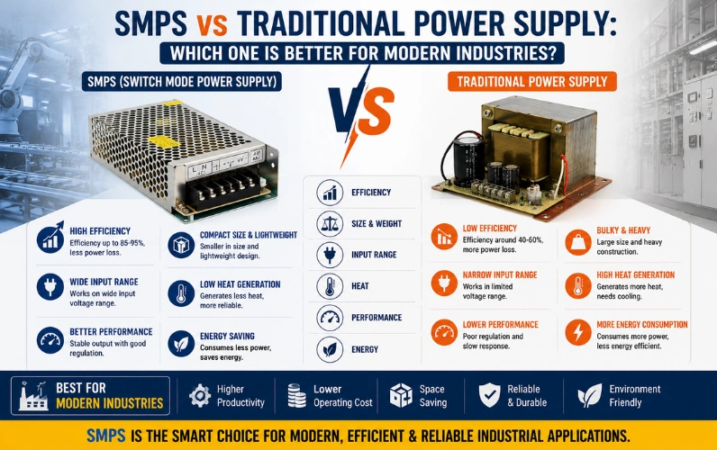SMPS vs Traditional Power Supply: Which One Is Better for Modern Industries?