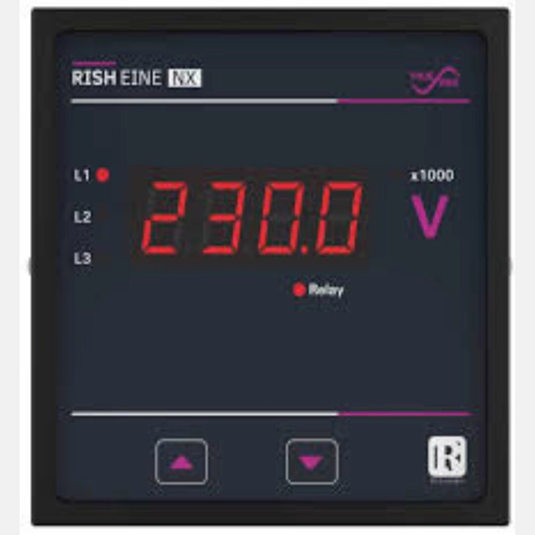 RISH EINE NX 3PH DIGITAL AMMETER , VOLTMETER